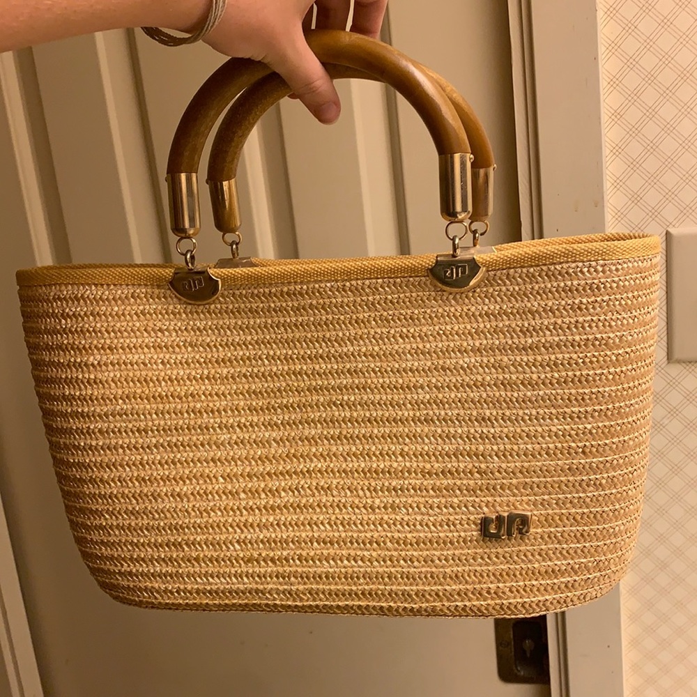 PierGiorgio yellow straw purse *never used*